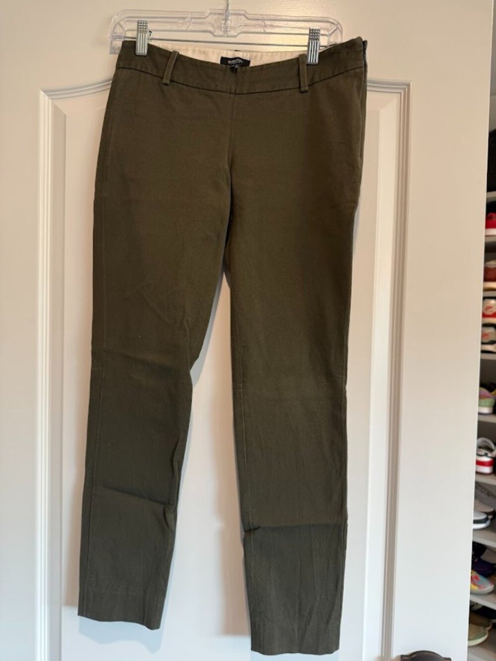 Aritzia Babaton Olive Green Cropped Pant | Size 4